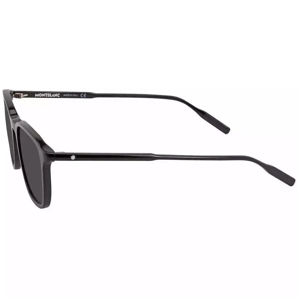 NWT Mont blanc Grey Square Men's MB0082S 001 53 MB0082S 001 53 Sunglasses
